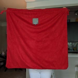 RED ENVELOPE GUSSETED VELVET GIFT BAG/POUCH OVERSIZED PERFECT CONDITION GIFT BAG